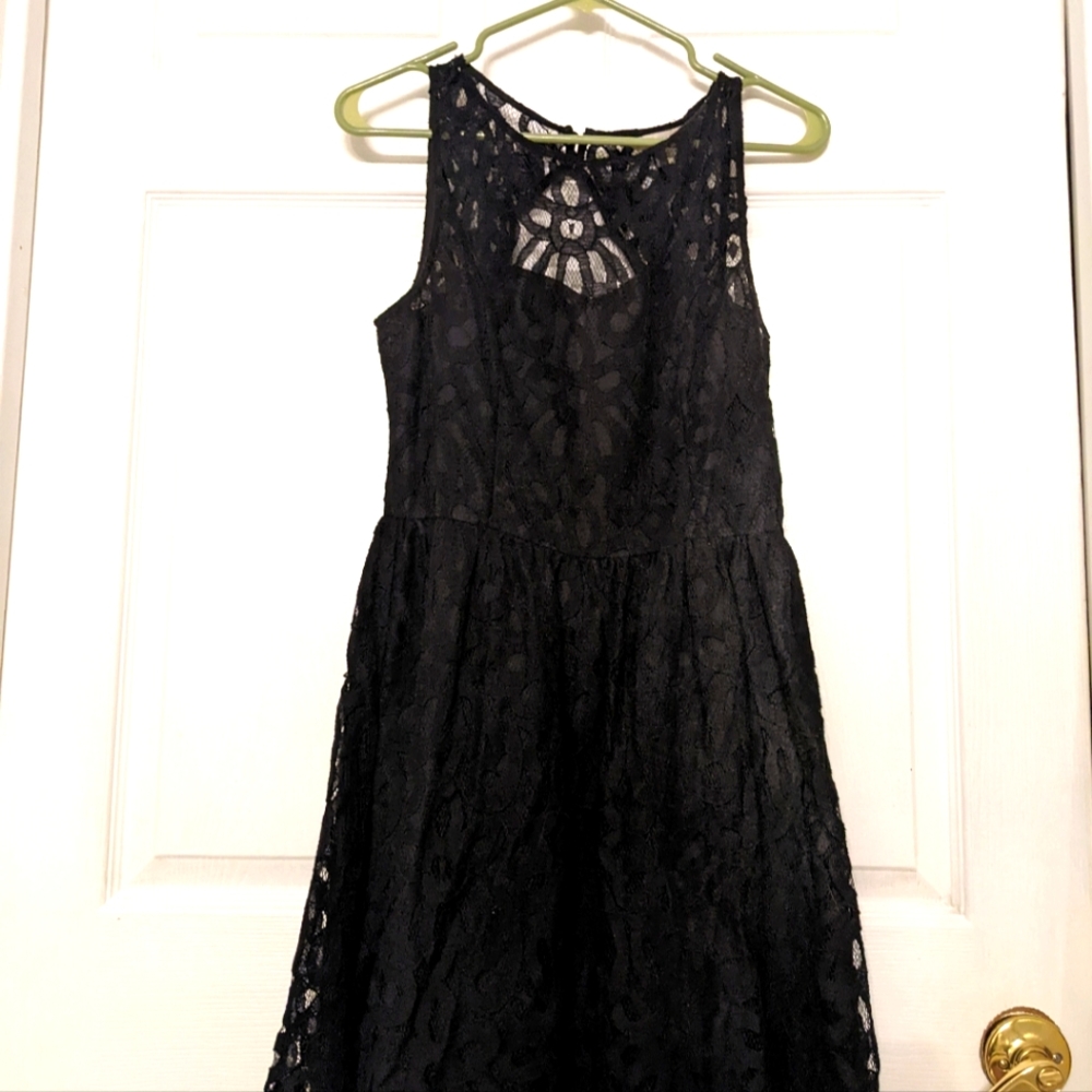 LC Black Lace Dress; 8